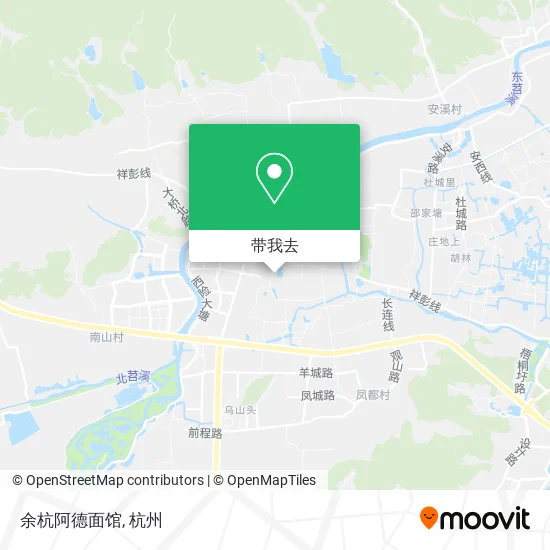 余杭阿德面馆地图