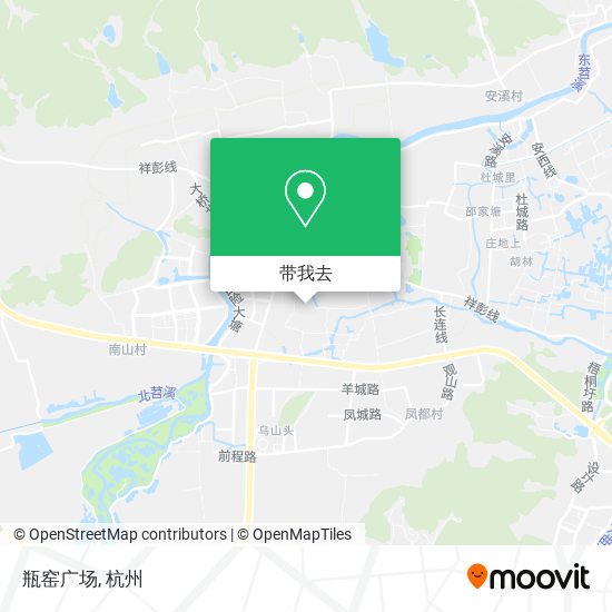 瓶窑广场地图