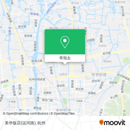 美华饭店(运河路)地图