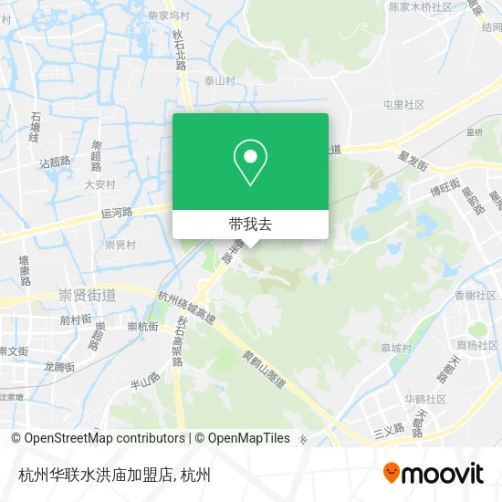 杭州华联水洪庙加盟店地图