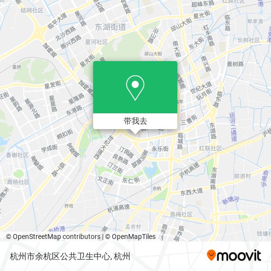 杭州市余杭区公共卫生中心地图