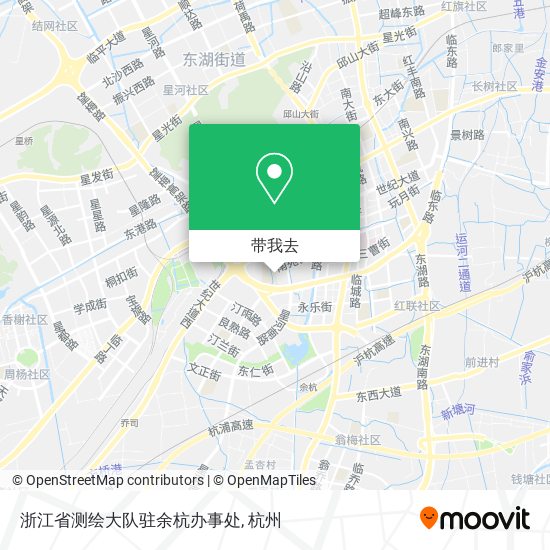 浙江省测绘大队驻余杭办事处地图