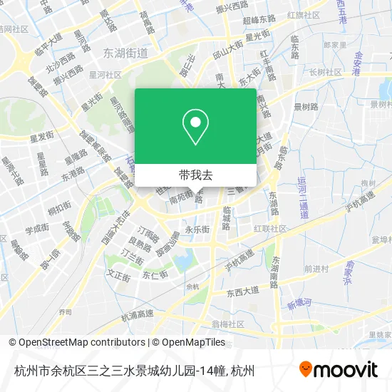 杭州市余杭区三之三水景城幼儿园-14幢地图
