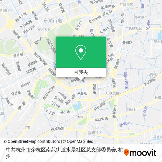 中共杭州市余杭区南苑街道水景社区总支部委员会地图