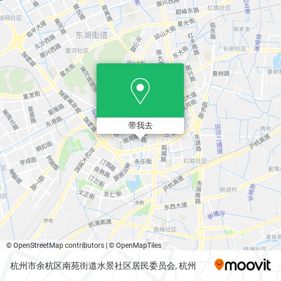 杭州市余杭区南苑街道水景社区居民委员会地图