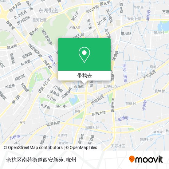 余杭区南苑街道西安新苑地图