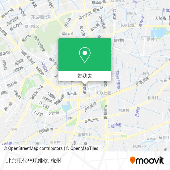 北京现代华现维修地图