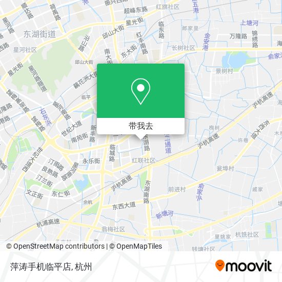 萍涛手机临平店地图