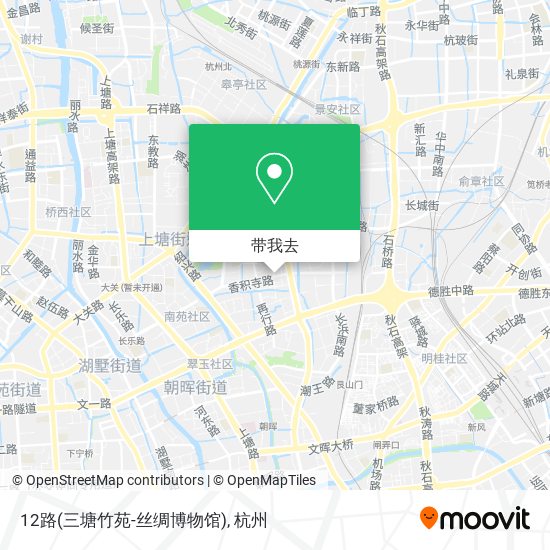 12路(三塘竹苑-丝绸博物馆)地图