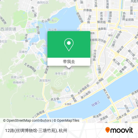 12路(丝绸博物馆-三塘竹苑)地图