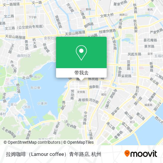 拉姆咖啡（Lamour coffee）青年路店地图