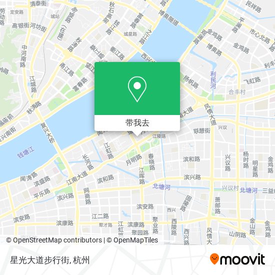 星光大道步行街地图