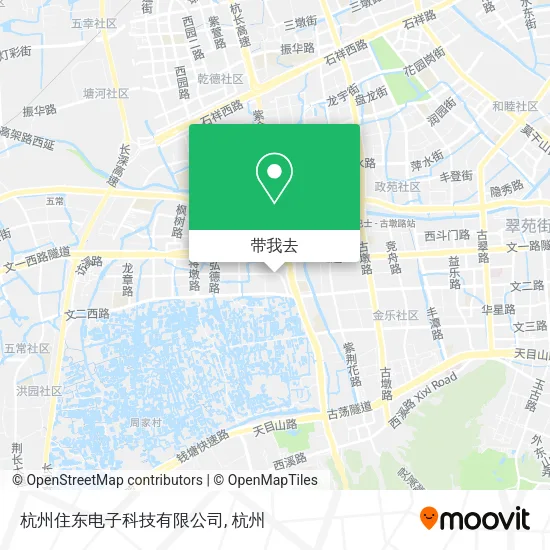 杭州住东电子科技有限公司地图