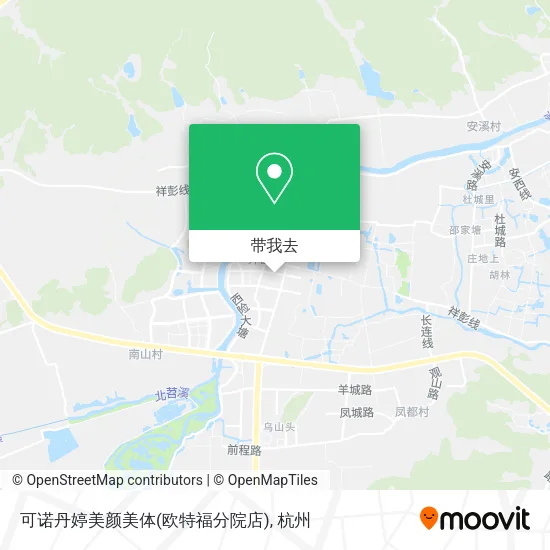 可诺丹婷美颜美体(欧特福分院店)地图