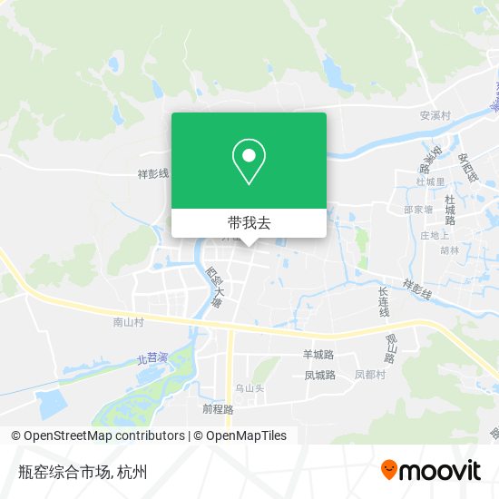瓶窑综合市场地图