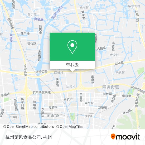 杭州楚风食品公司地图