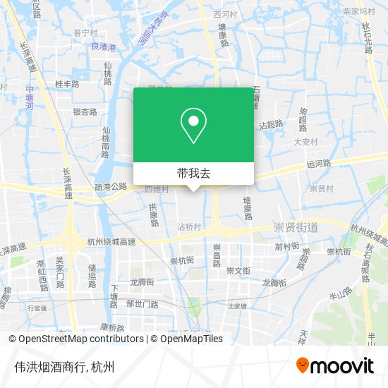 伟洪烟酒商行地图