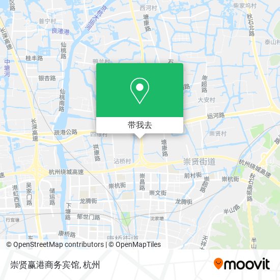 崇贤赢港商务宾馆地图