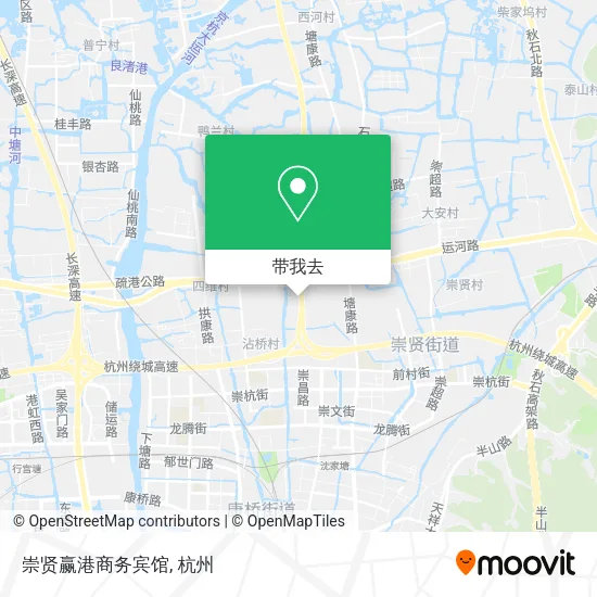 崇贤赢港商务宾馆地图