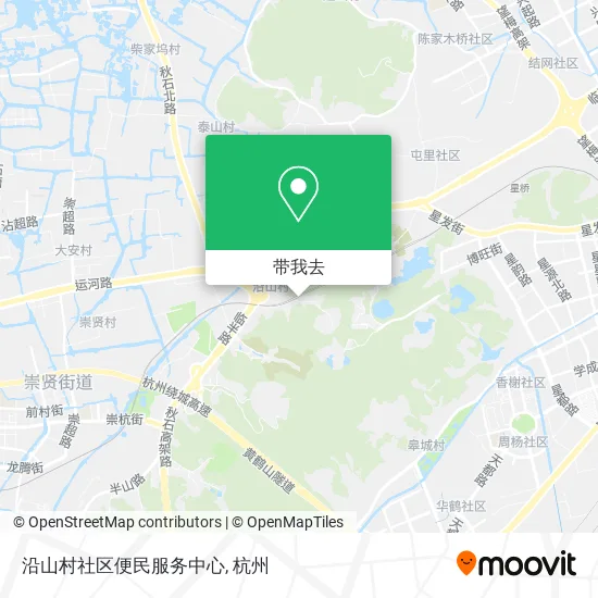 沿山村社区便民服务中心地图