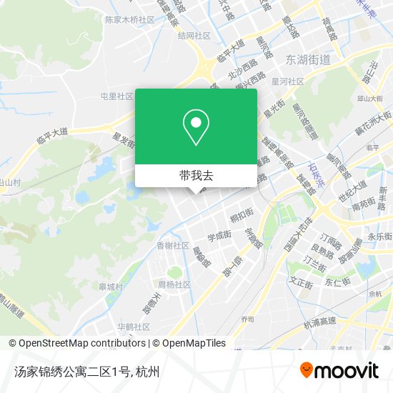 汤家锦绣公寓二区1号地图