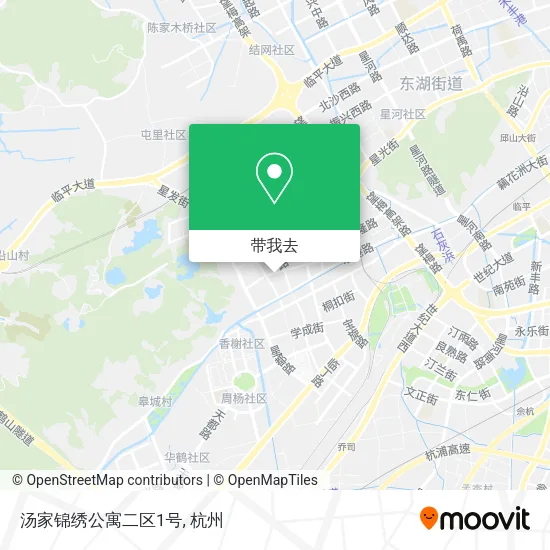 汤家锦绣公寓二区1号地图