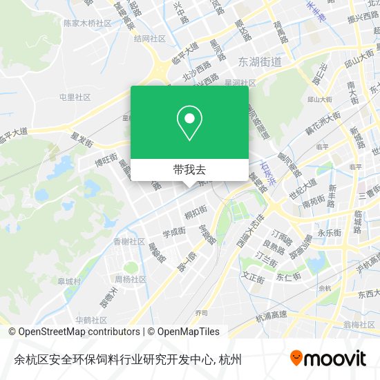 余杭区安全环保饲料行业研究开发中心地图