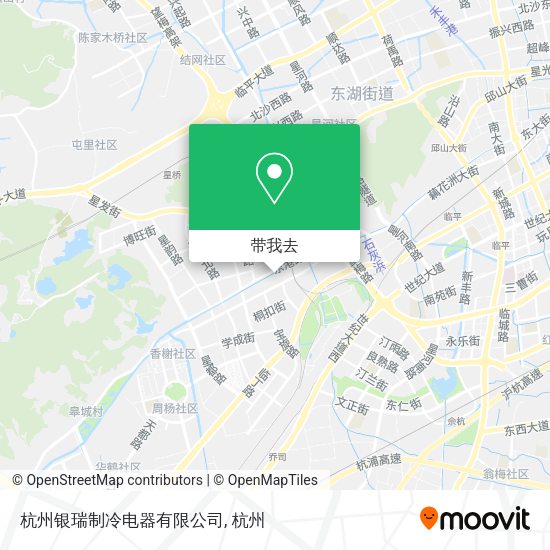 杭州银瑞制冷电器有限公司地图