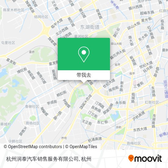 杭州润泰汽车销售服务有限公司地图