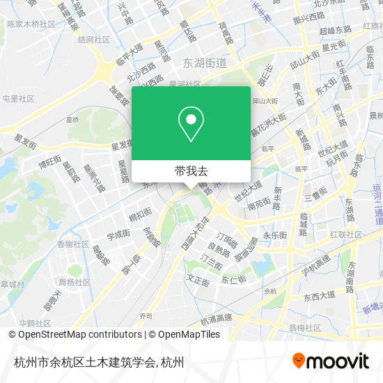 杭州市余杭区土木建筑学会地图