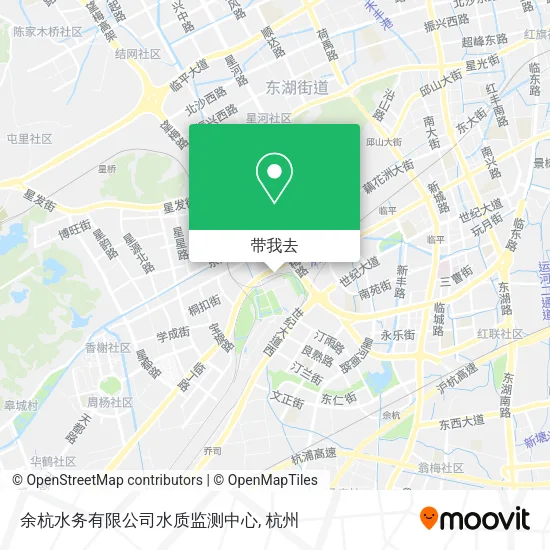 余杭水务有限公司水质监测中心地图