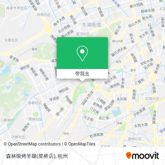 森林狼烤羊腿(星桥店)地图