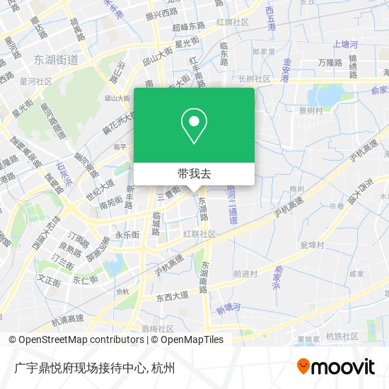 广宇鼎悦府现场接待中心地图