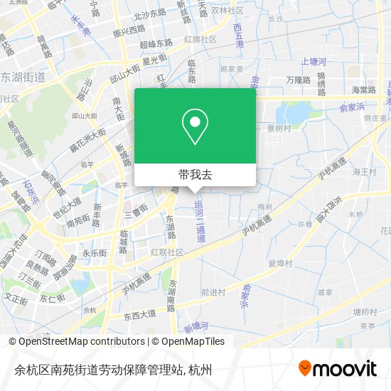 余杭区南苑街道劳动保障管理站地图