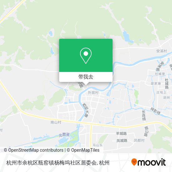 杭州市余杭区瓶窑镇杨梅坞社区居委会地图