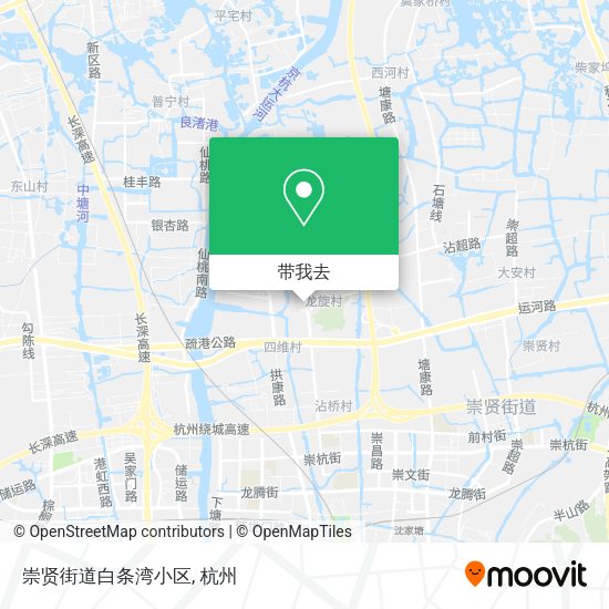 崇贤街道白条湾小区地图