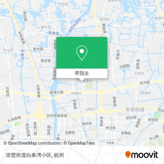 崇贤街道白条湾小区地图