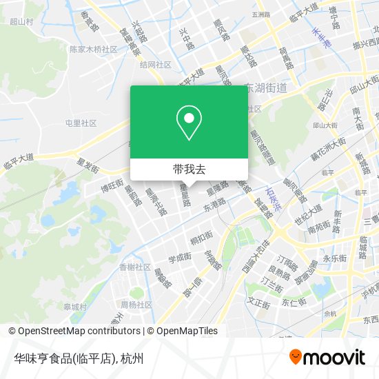 华味亨食品(临平店)地图