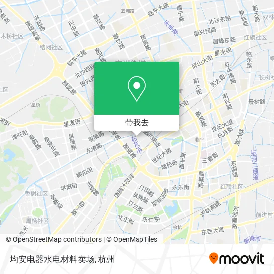 均安电器水电材料卖场地图