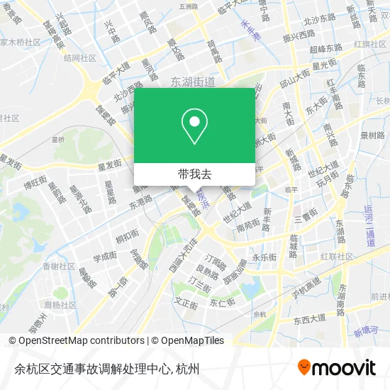 余杭区交通事故调解处理中心地图