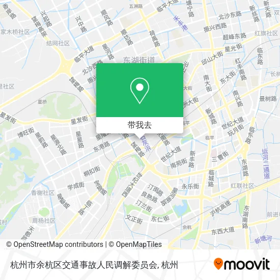 杭州市余杭区交通事故人民调解委员会地图