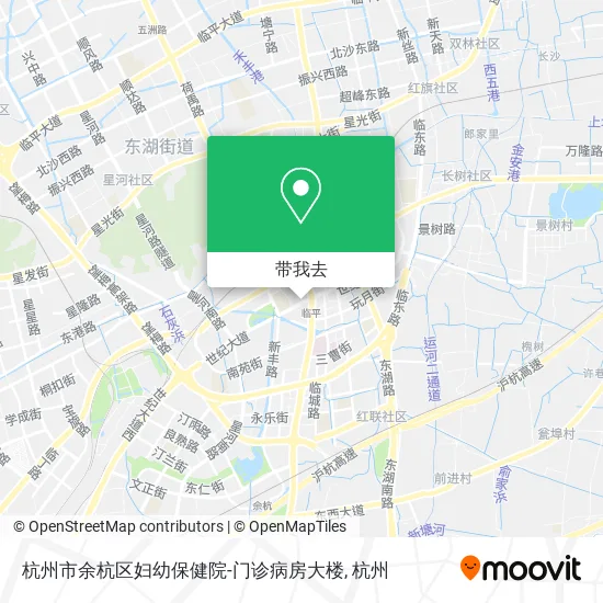 杭州市余杭区妇幼保健院-门诊病房大楼地图
