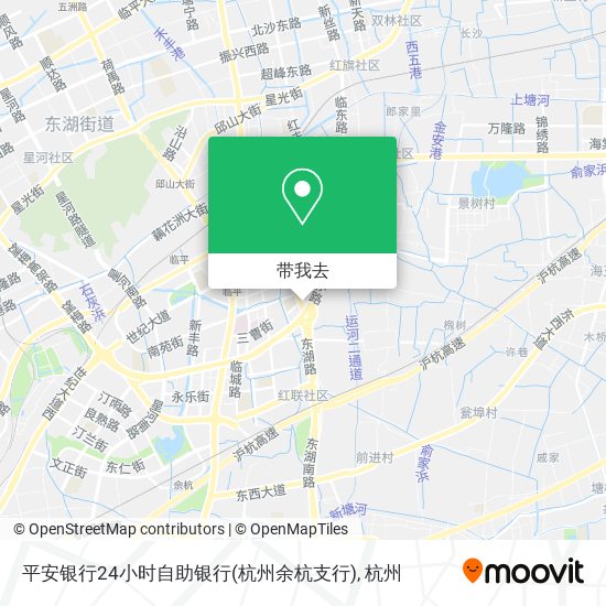 平安银行24小时自助银行(杭州余杭支行)地图