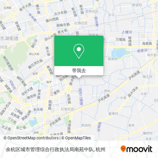 余杭区城市管理综合行政执法局南苑中队地图