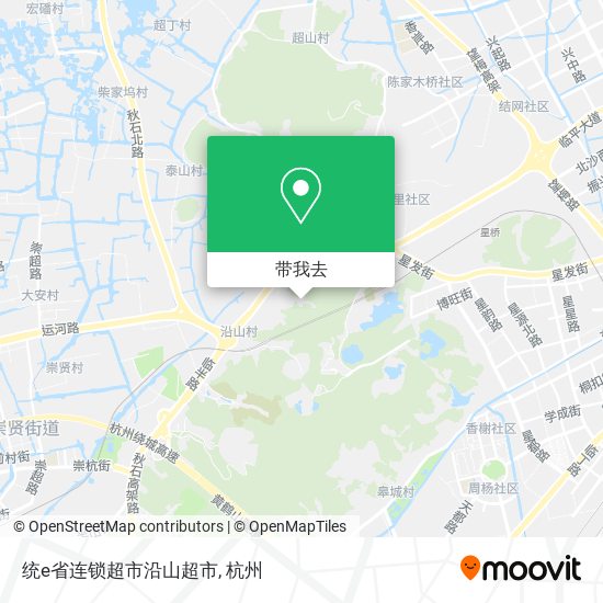 统e省连锁超市沿山超市地图