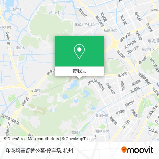 印花坞基督教公墓-停车场地图