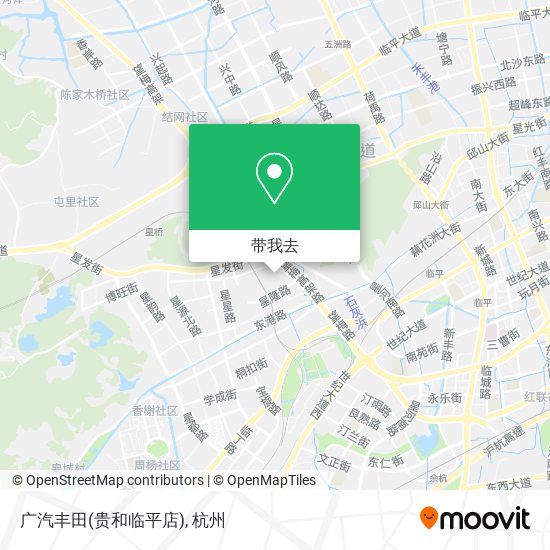 广汽丰田(贵和临平店)地图