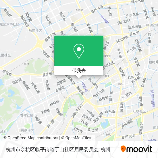 杭州市余杭区临平街道丁山社区居民委员会地图