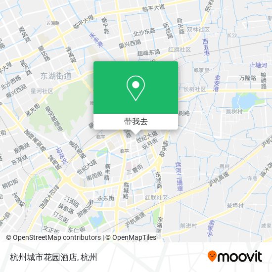 杭州城市花园酒店地图