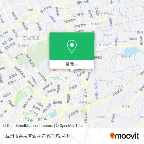 杭州市余杭区农业局-停车场地图